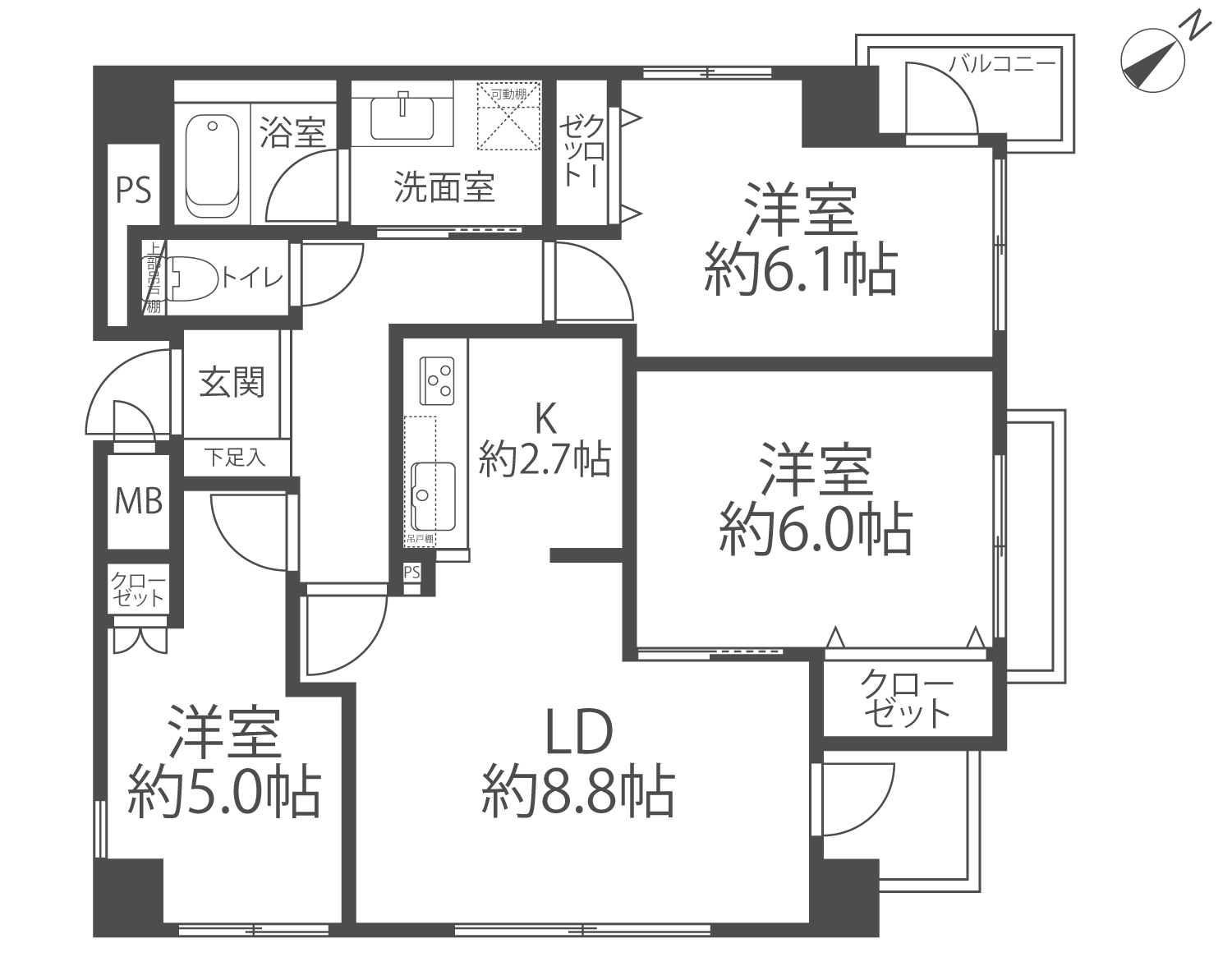 ジョイフル一番館鶴見中央(間取り)