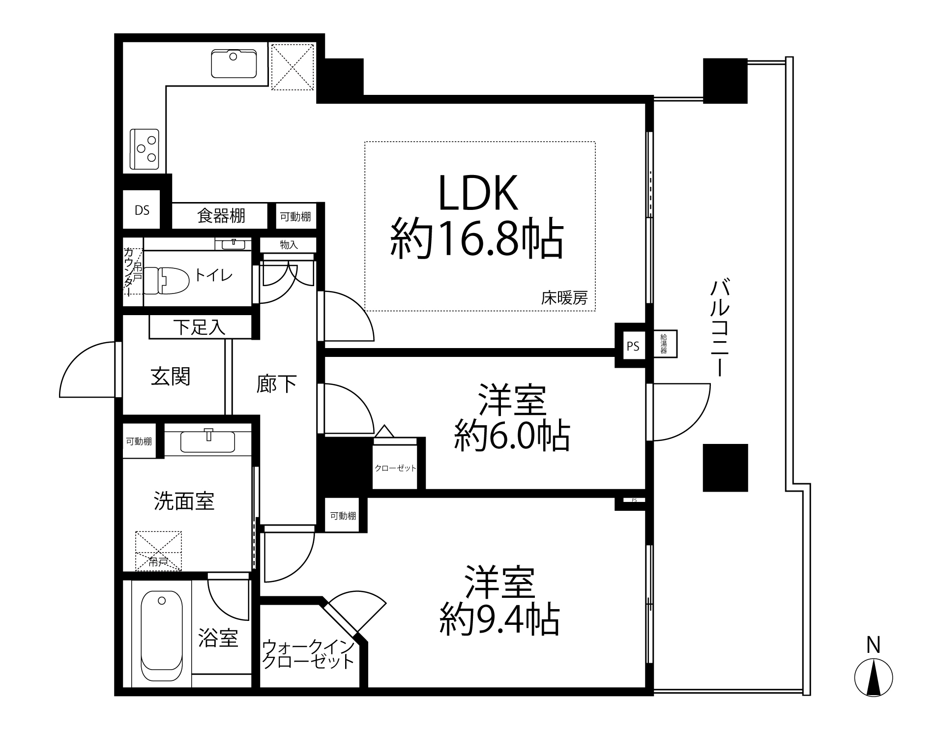 キャナルワーフタワーズウエスト(間取り)