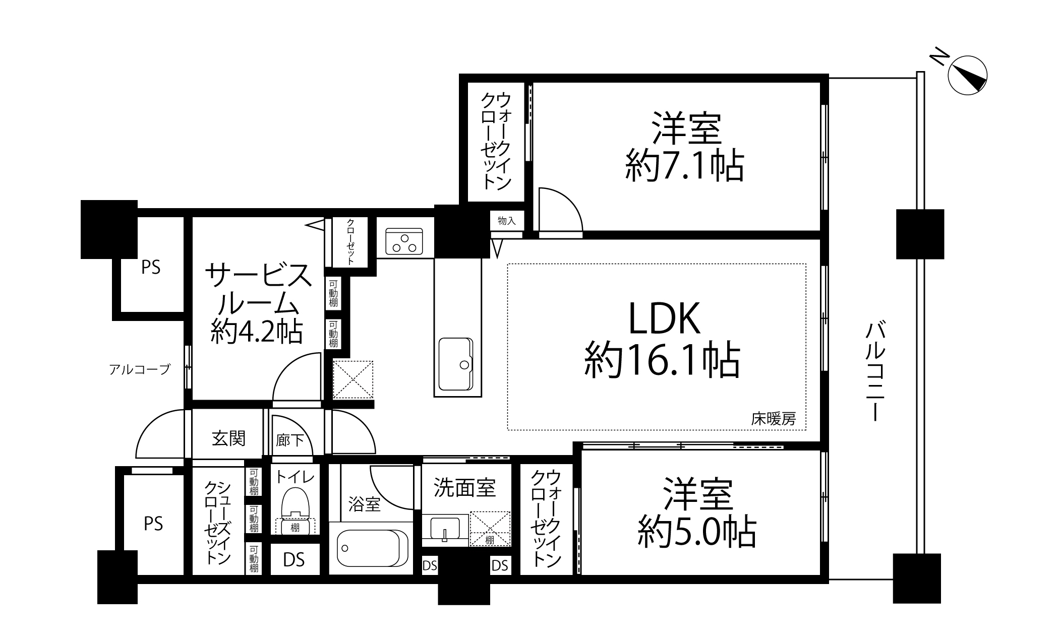 晴海アイランドトリトンスクエアビュータワー(間取り)