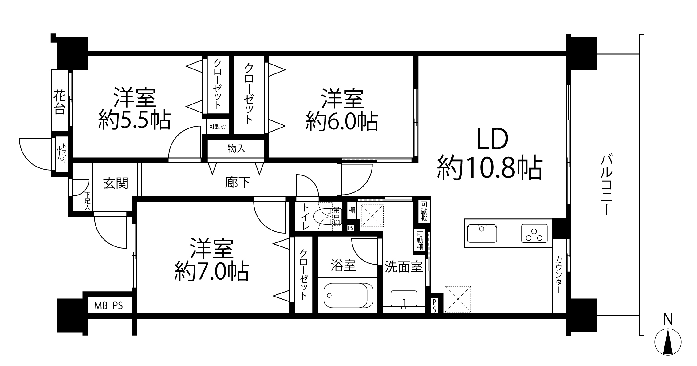 クリオレジダンス東京(間取り)