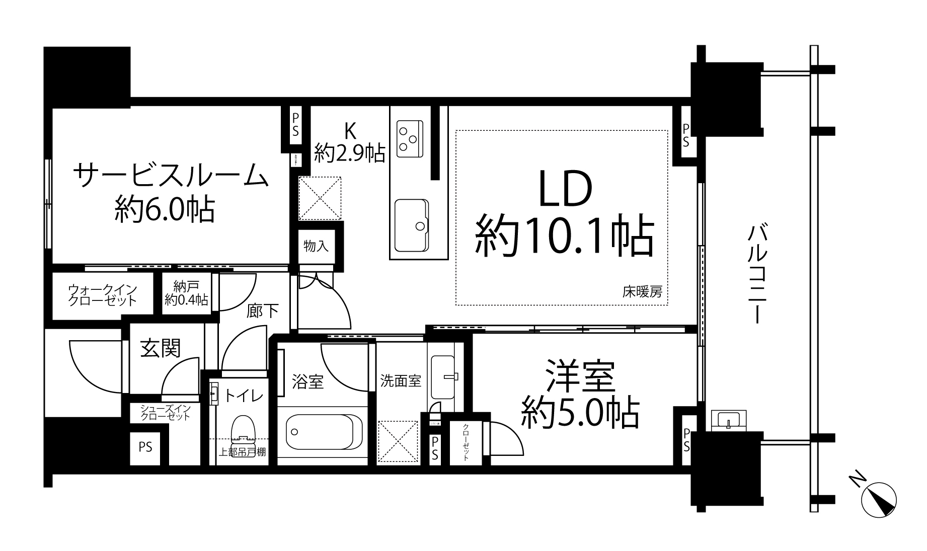 シティハウス広尾南(間取り)