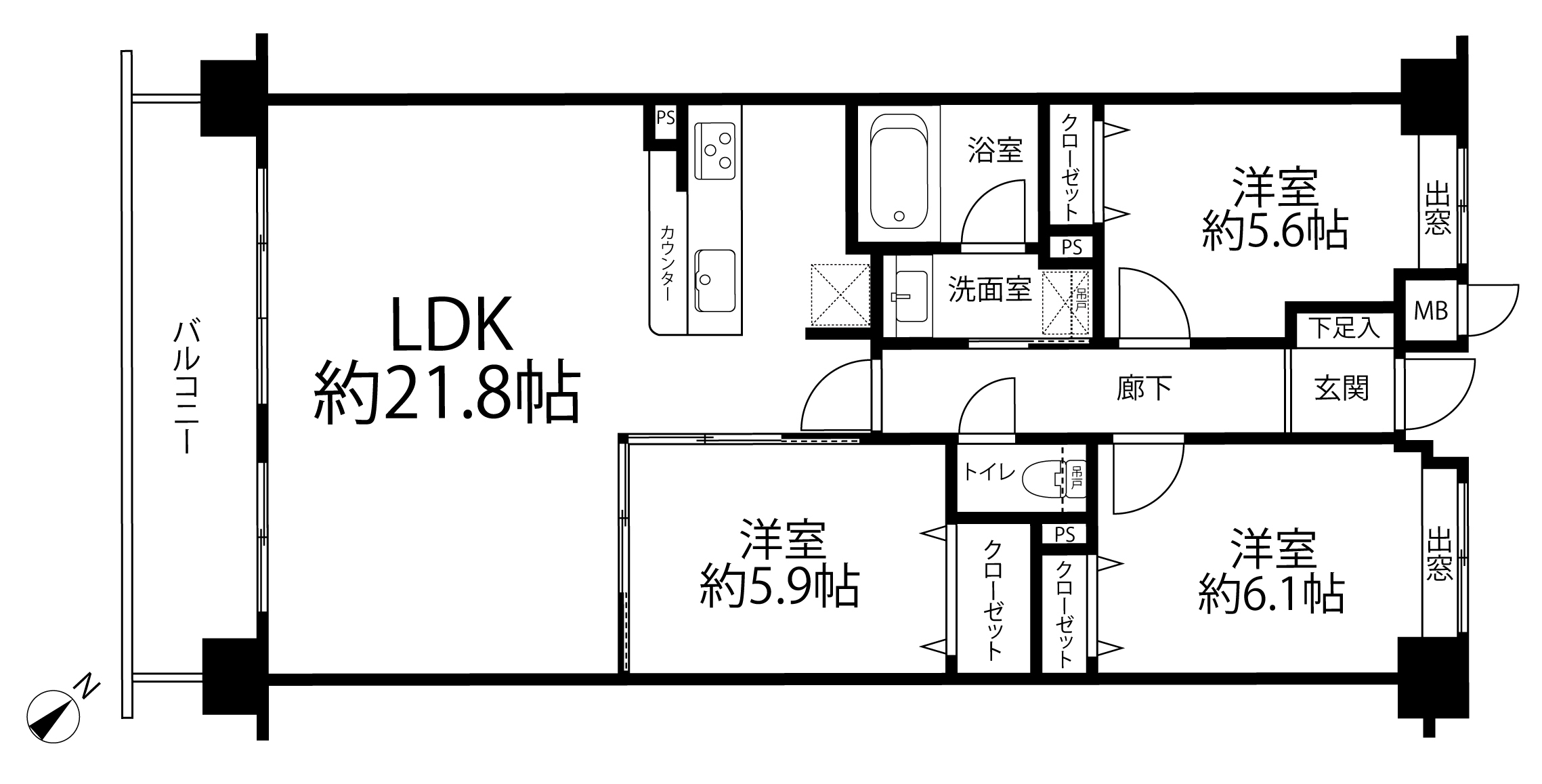 マイキャッスルたまプラーザⅡ(間取り)