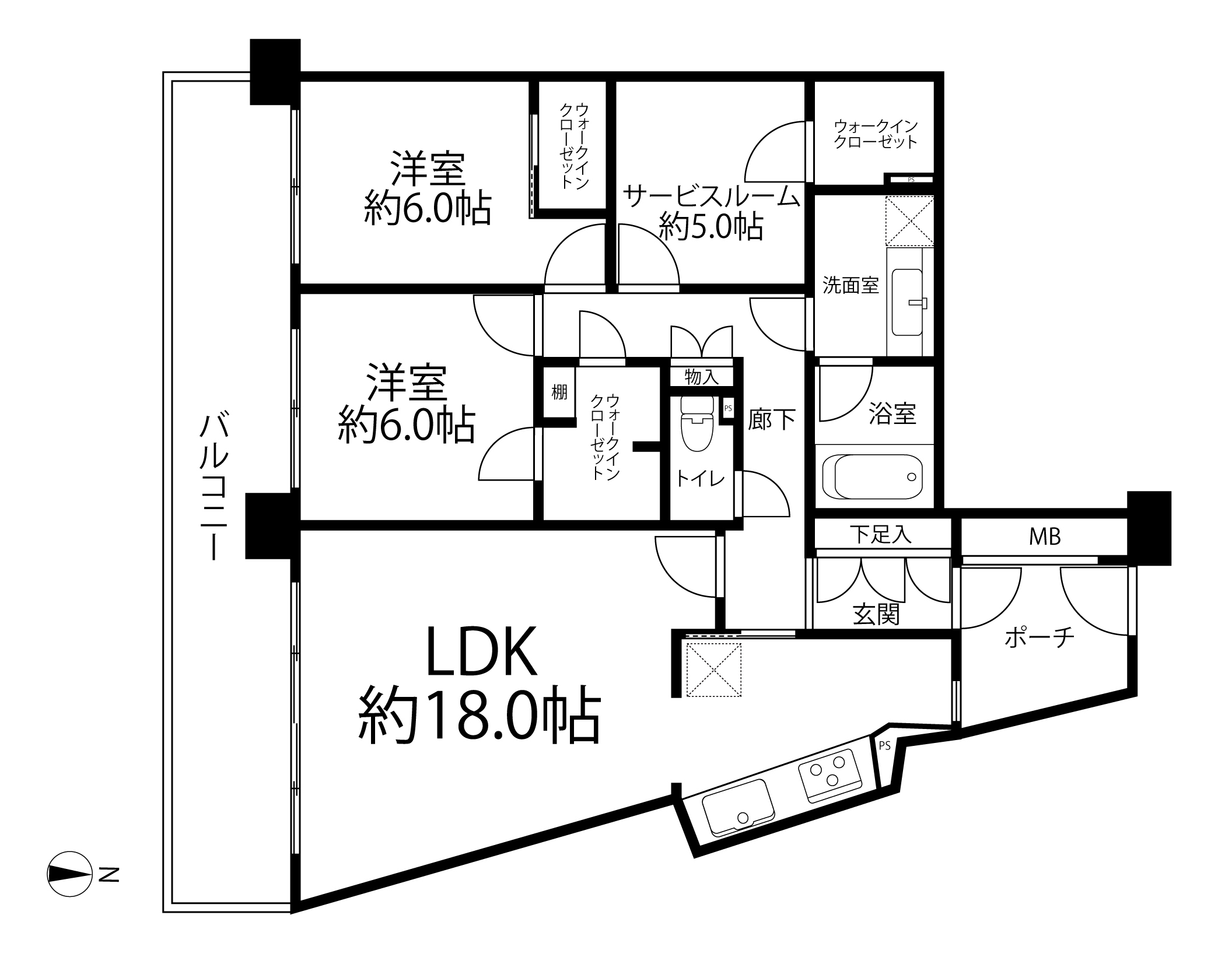 アルファスシティ大島(間取り)