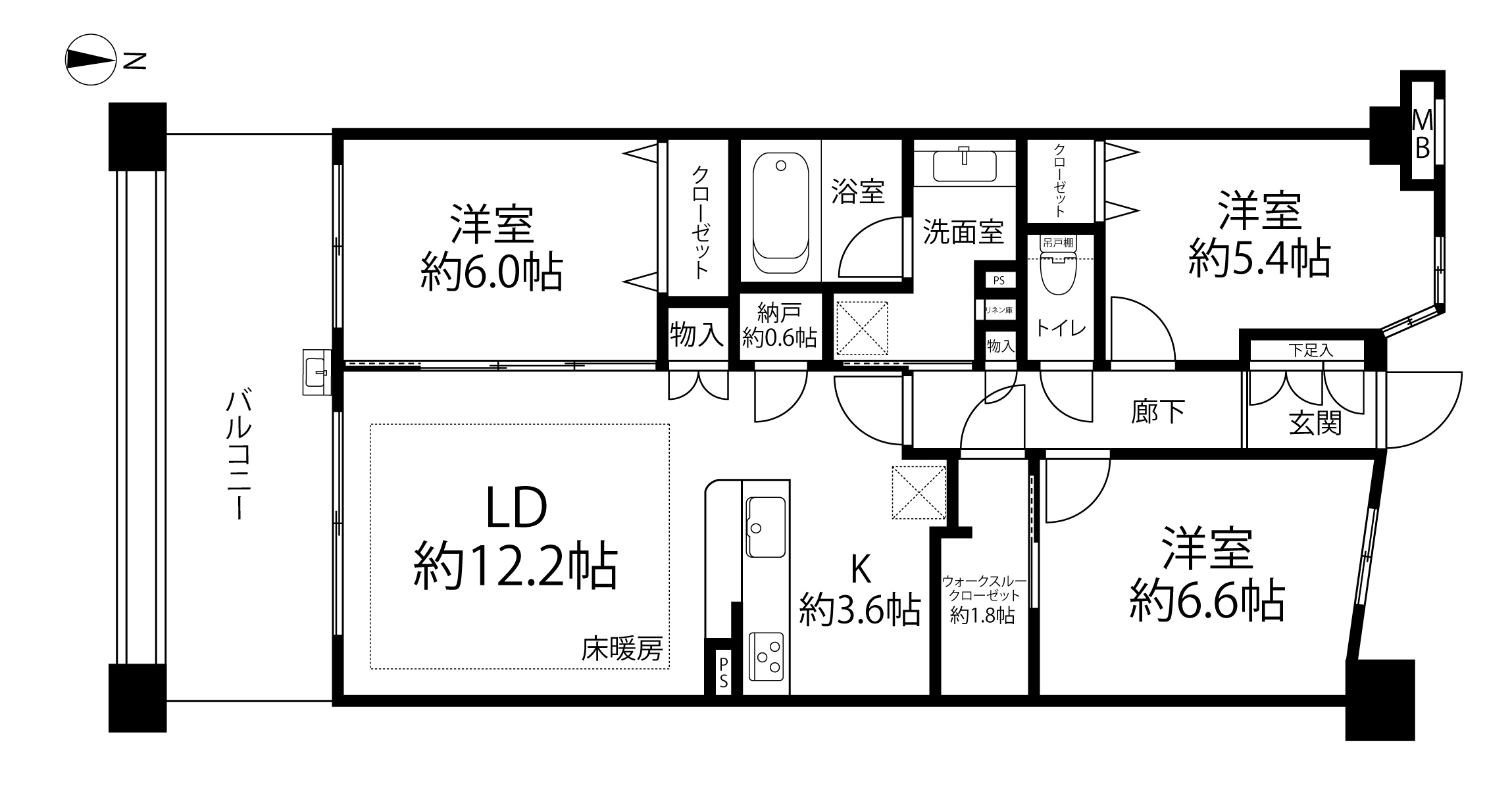 BELISTA溝の口(間取り)