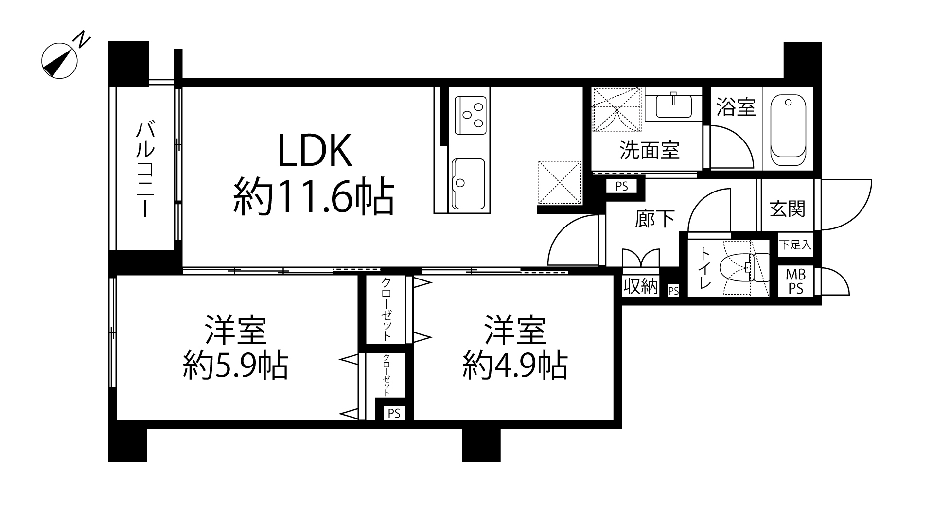 マイキャッスル小石川(間取り)