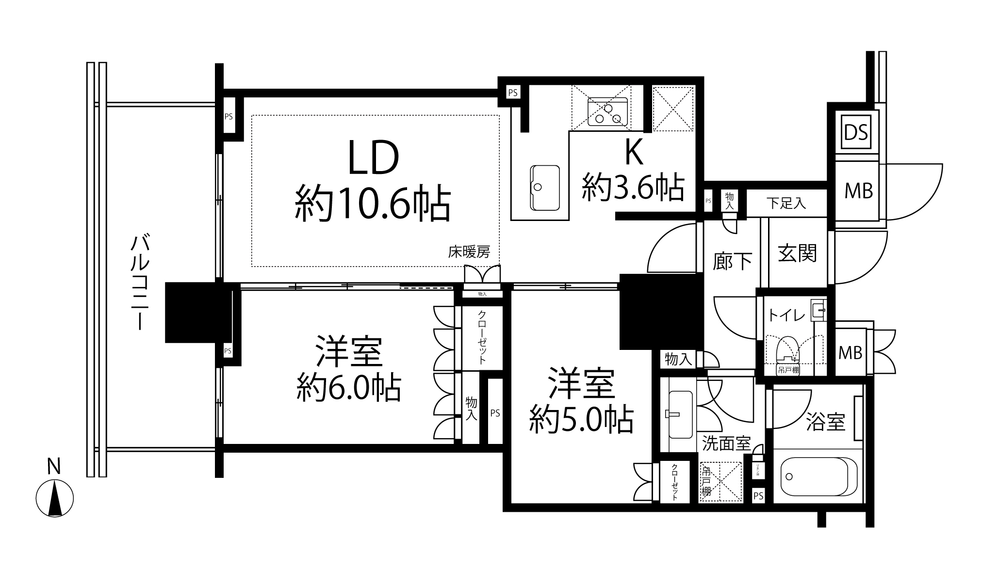 ベイサイドタワー晴海(間取り)