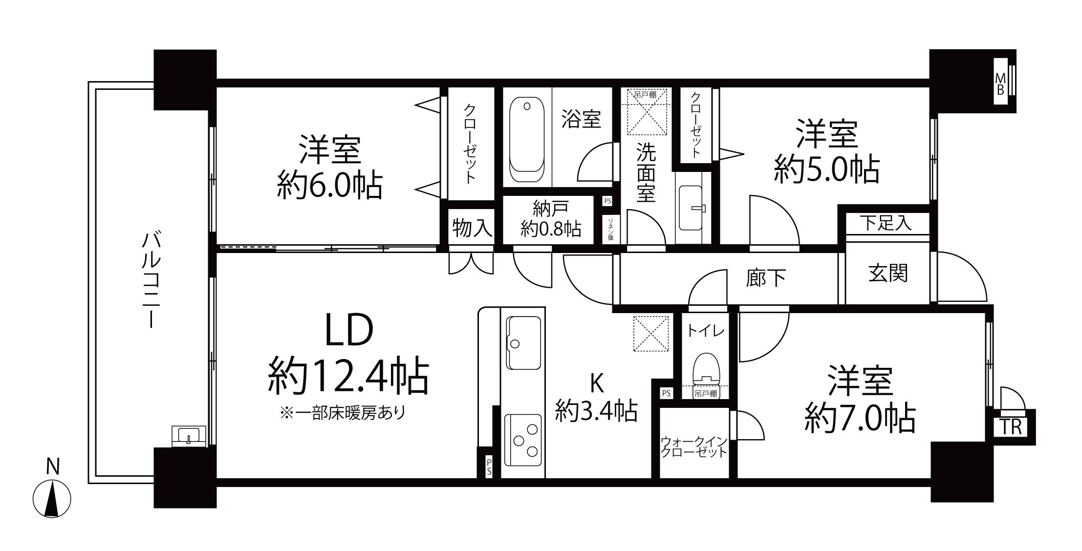 ワンダーベイシティSAZAN Gerden West(間取り)