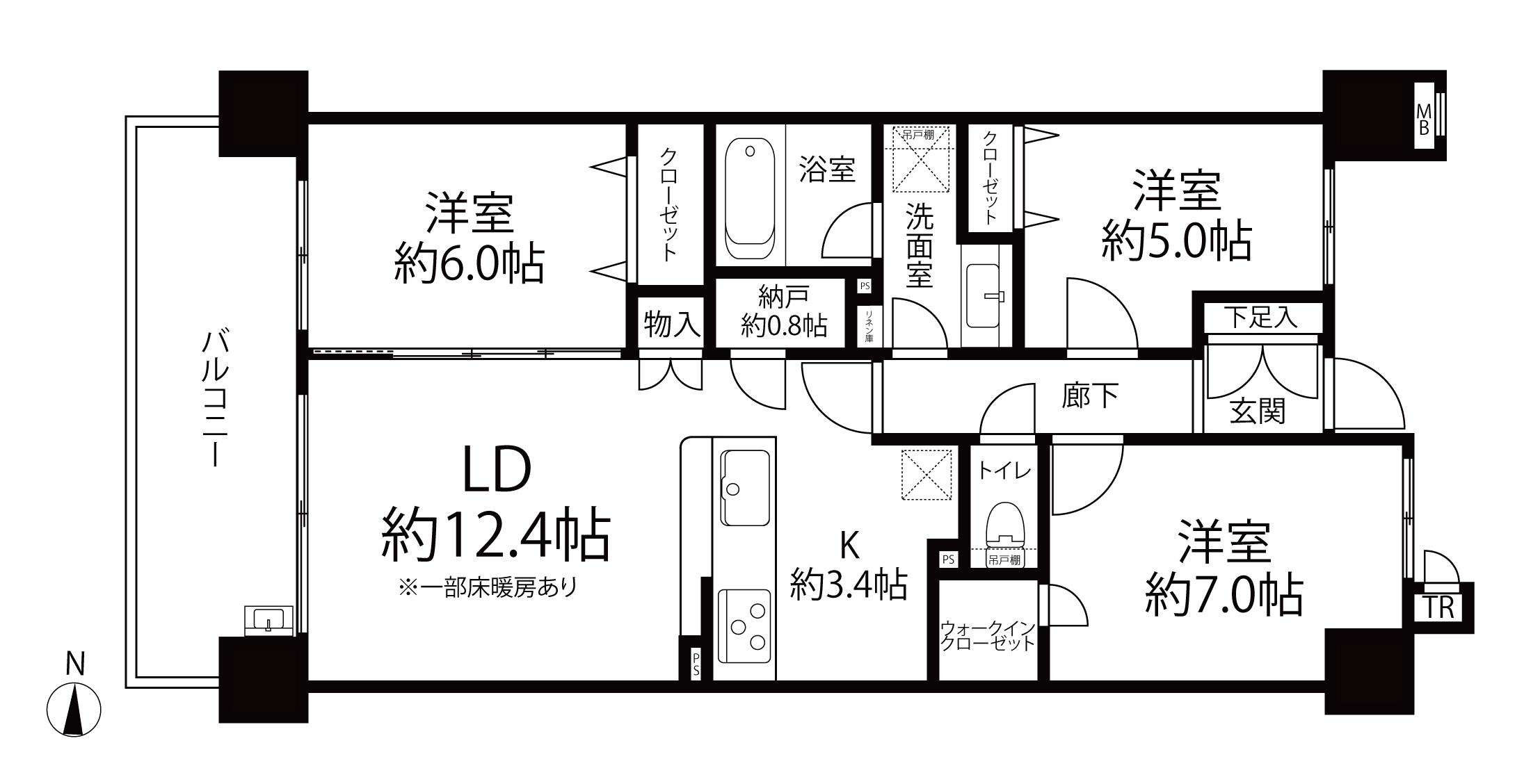 ワンダーベイシティSAZAN Gerden West(間取り)