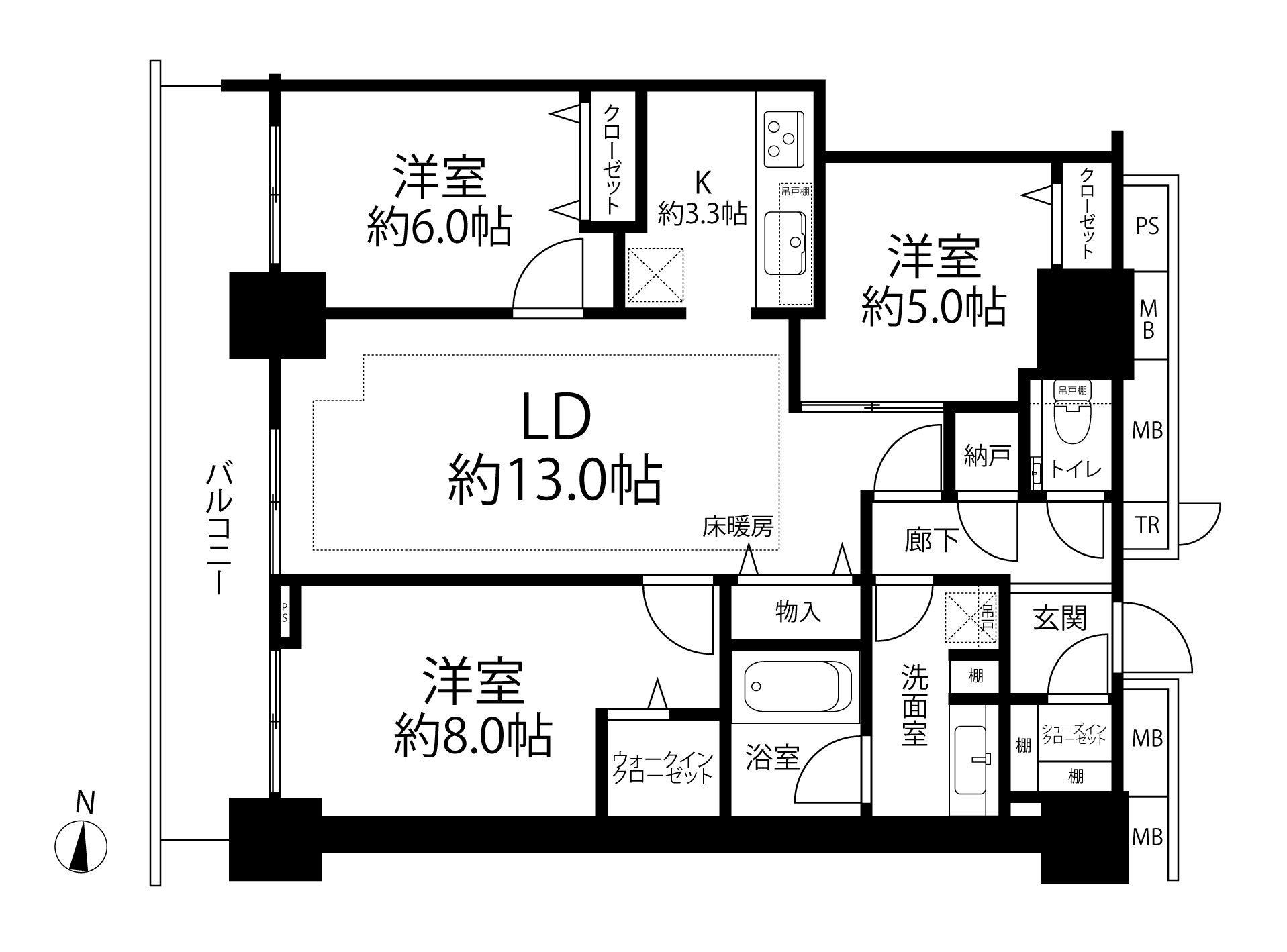 パークハウス清澄白河タワー(間取り)