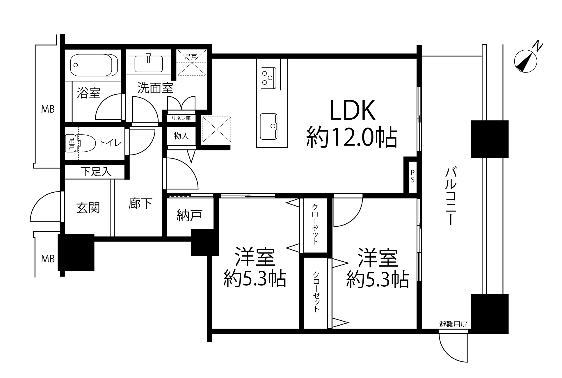 芝浦アイランドケープタワー(間取り)