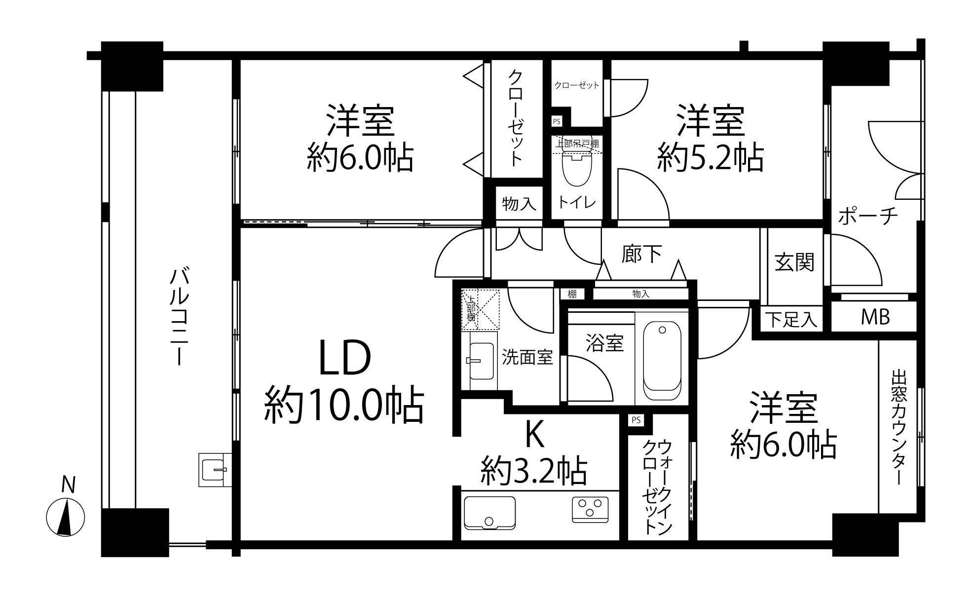 ジェイパーク多摩川リバージュ(間取り)
