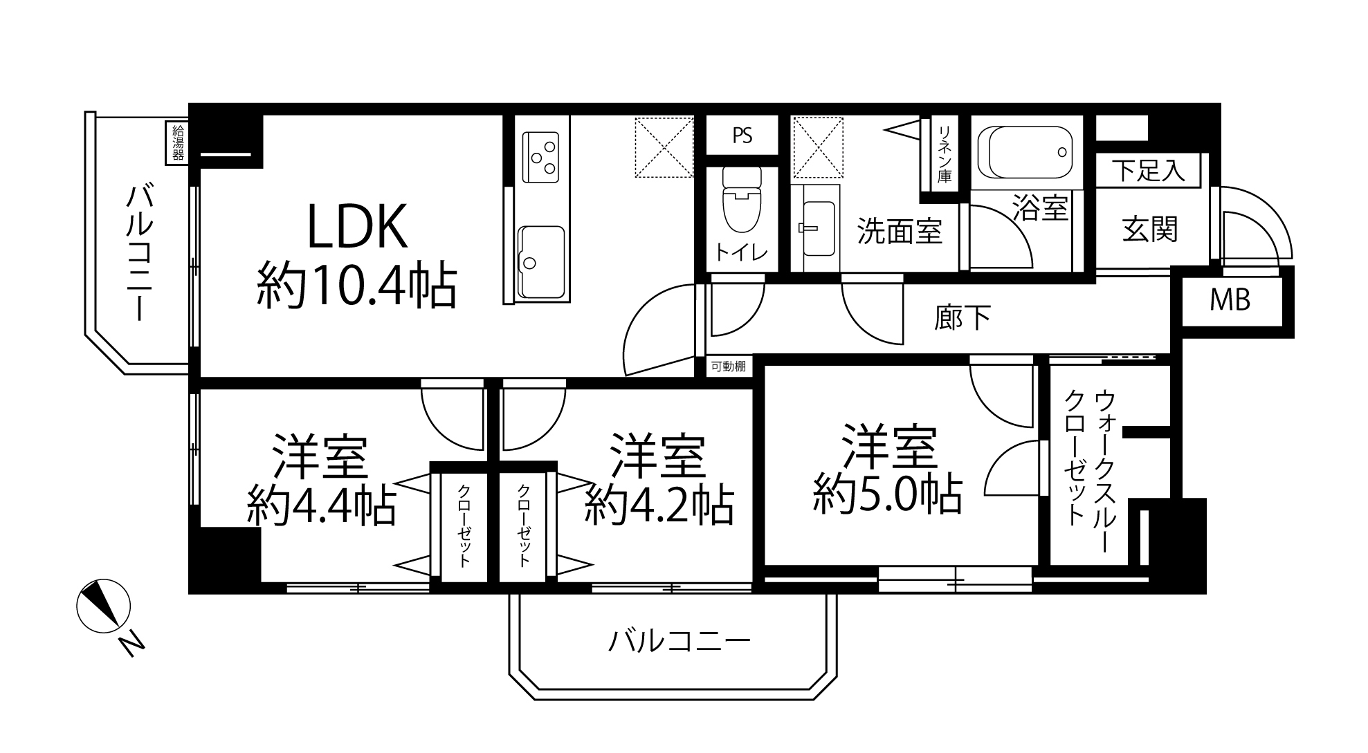 シャンボール三田(間取り)