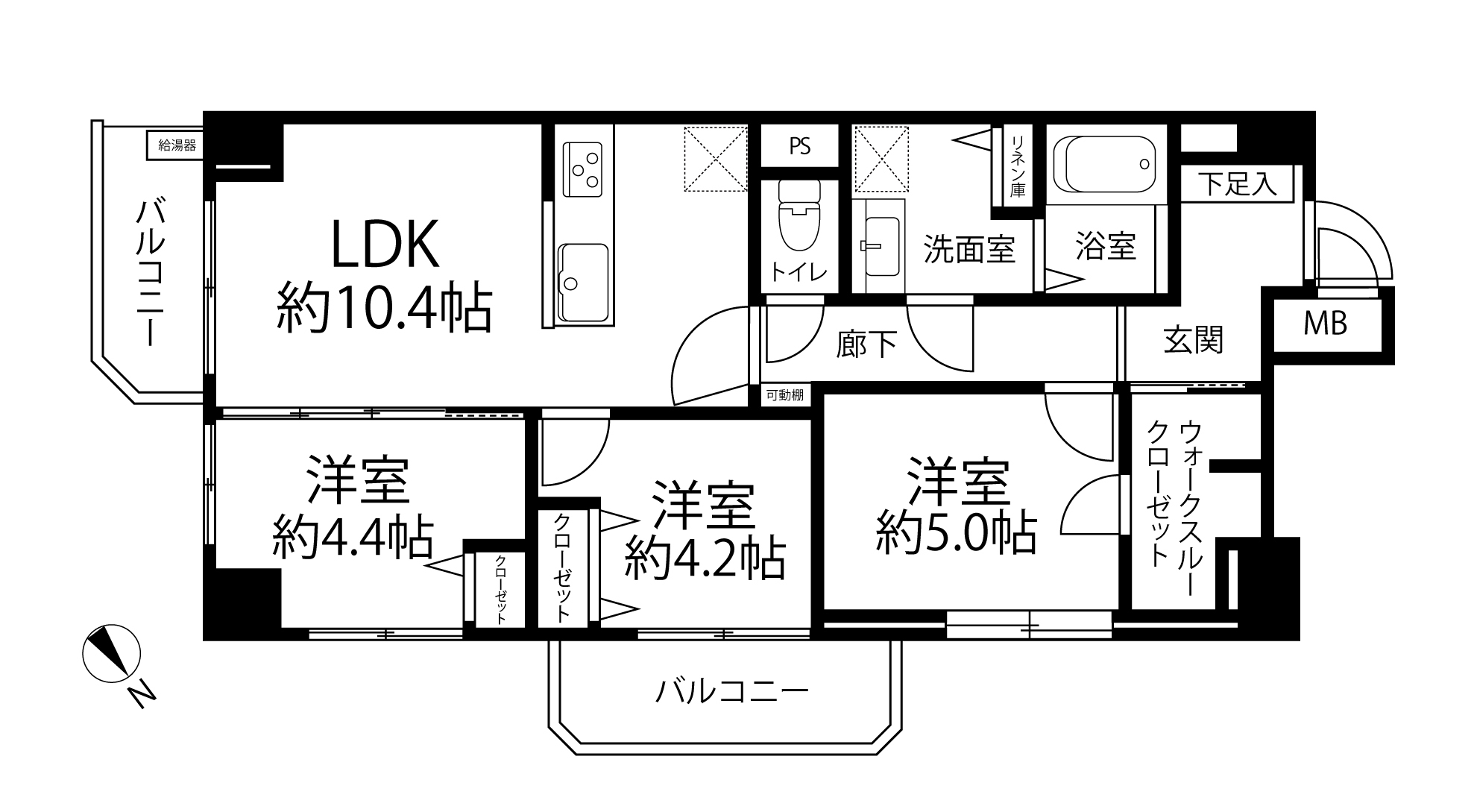 シャンボール三田(間取り)
