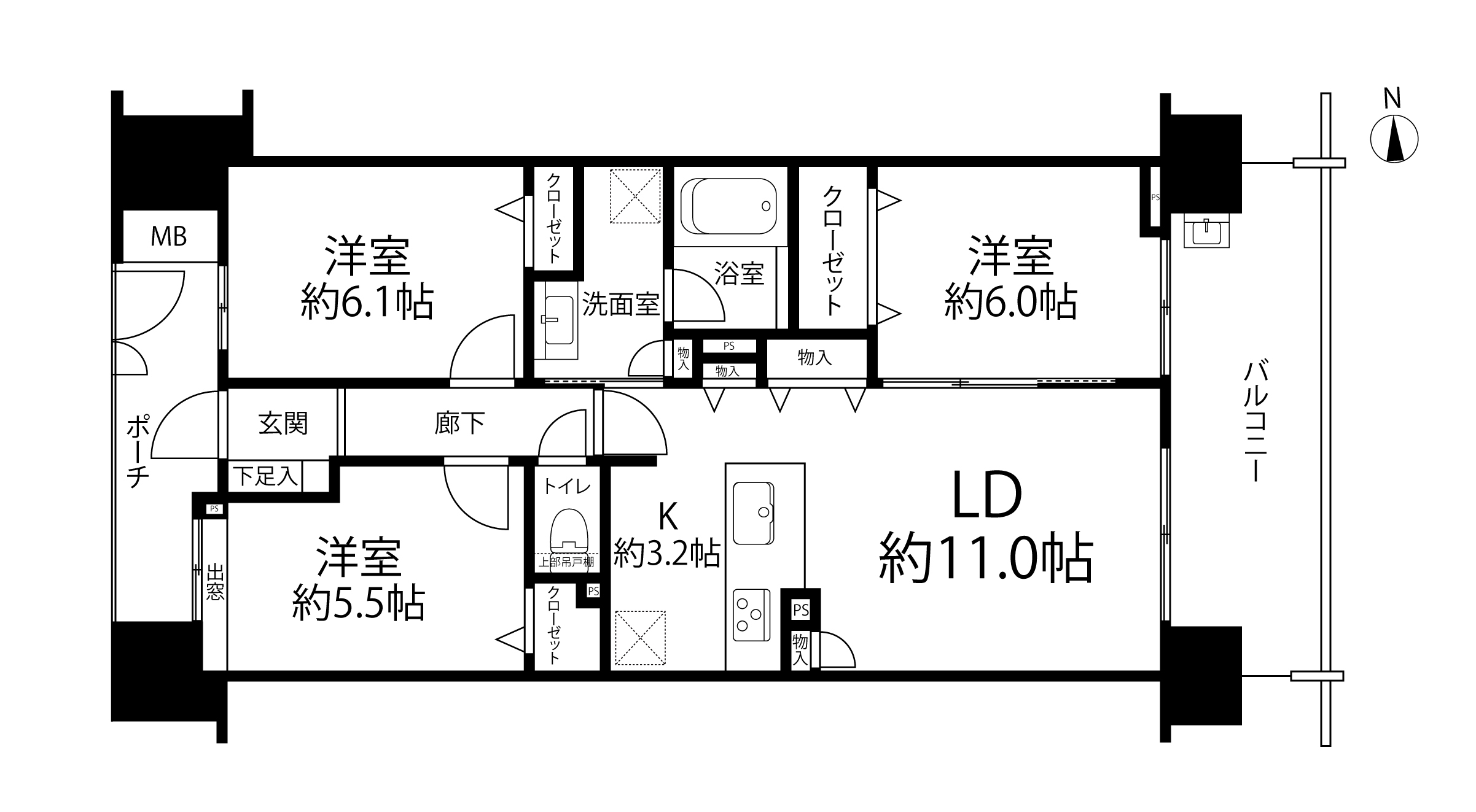 セントラルスウィート大宮桜木町(間取り)