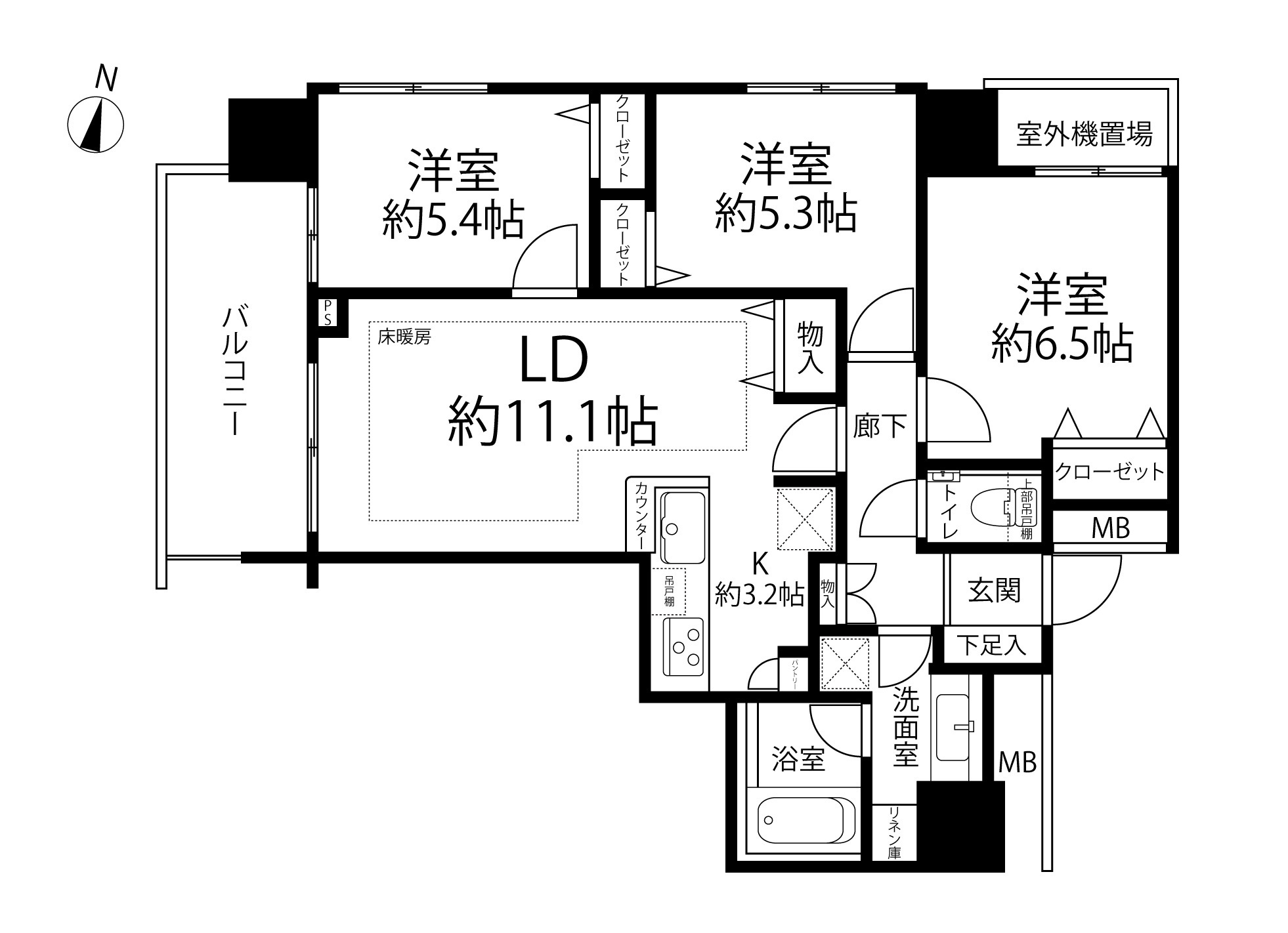 ブランズタワー南千住(間取り)