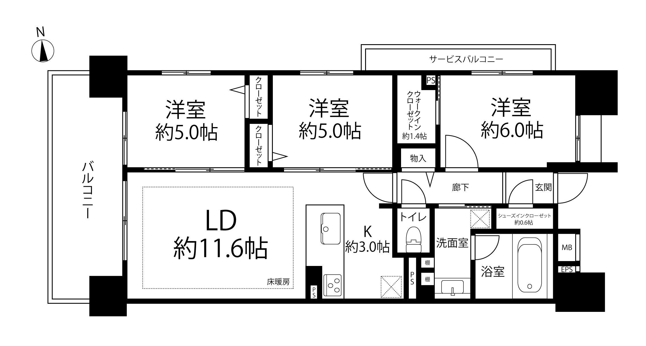 スカイクレストビュー西葛西(間取り)