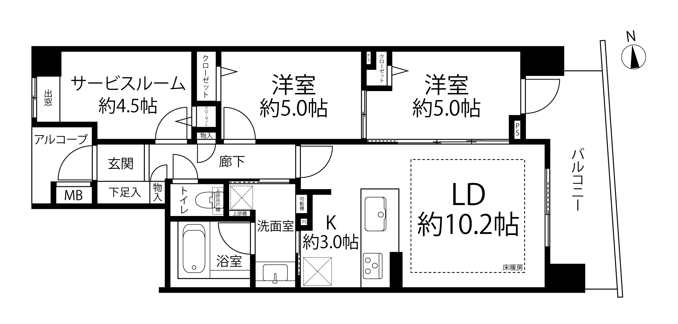 ブランディア武蔵中原(間取り)