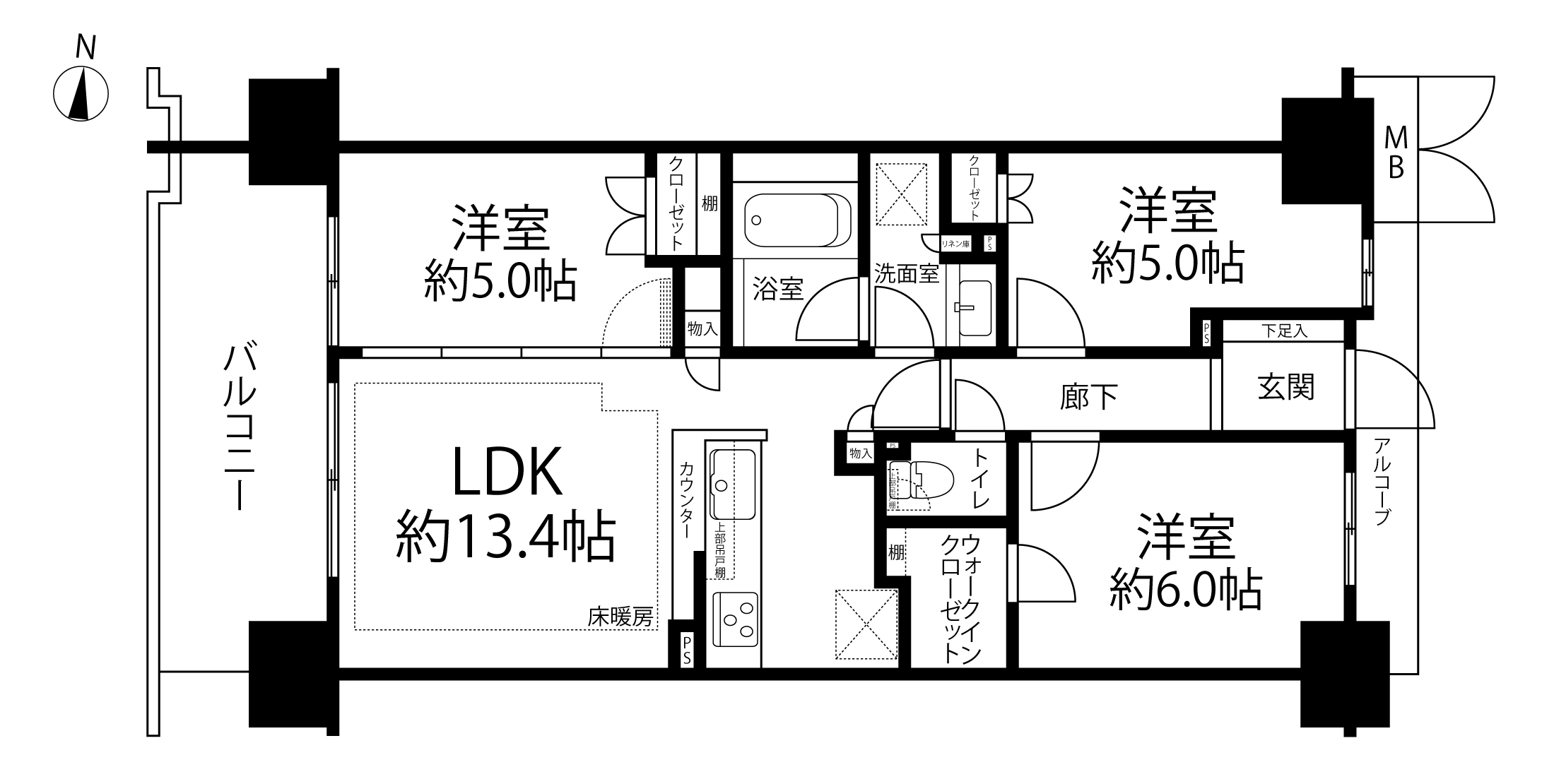 シャリエ清澄白河(間取り)