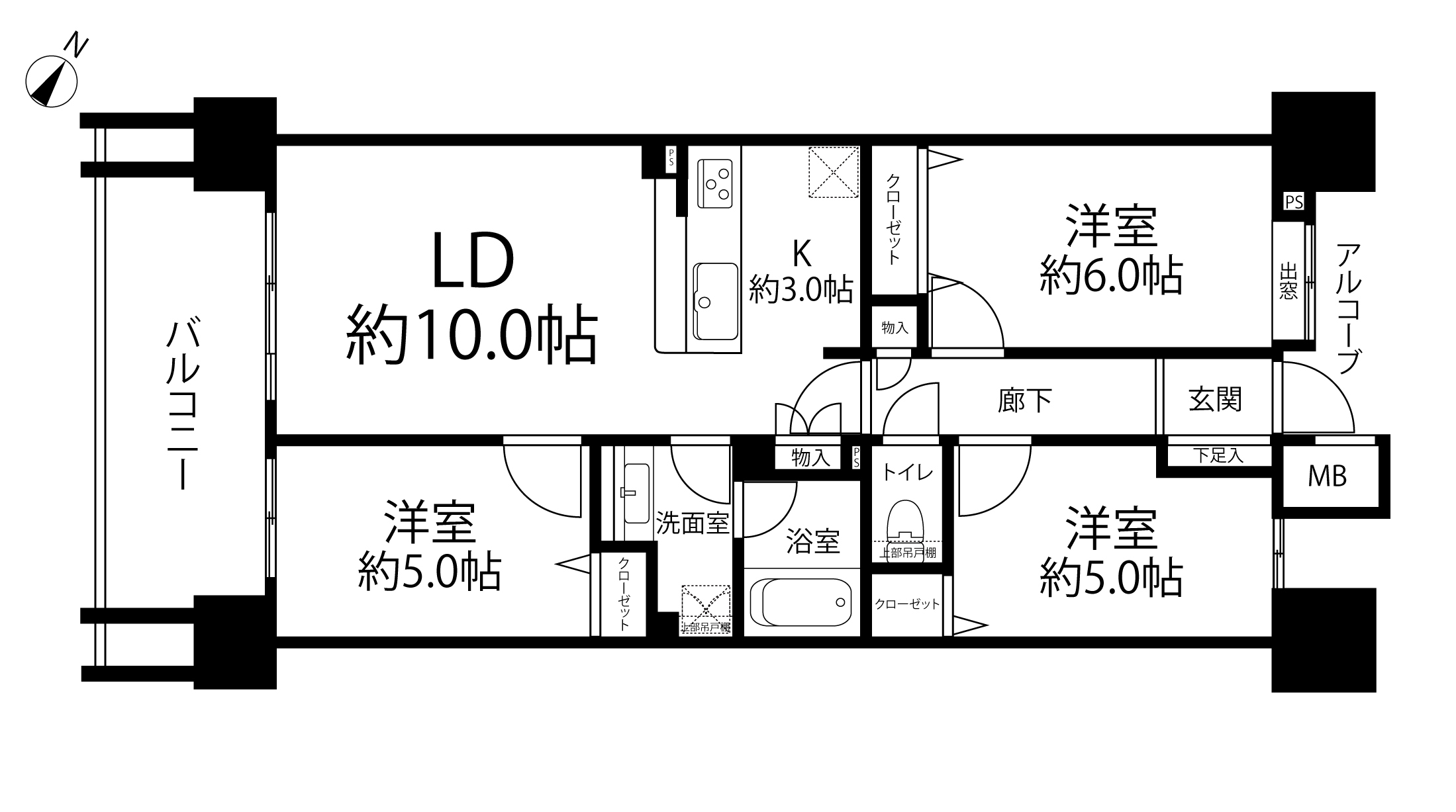 クレストシティレジデンス(間取り)