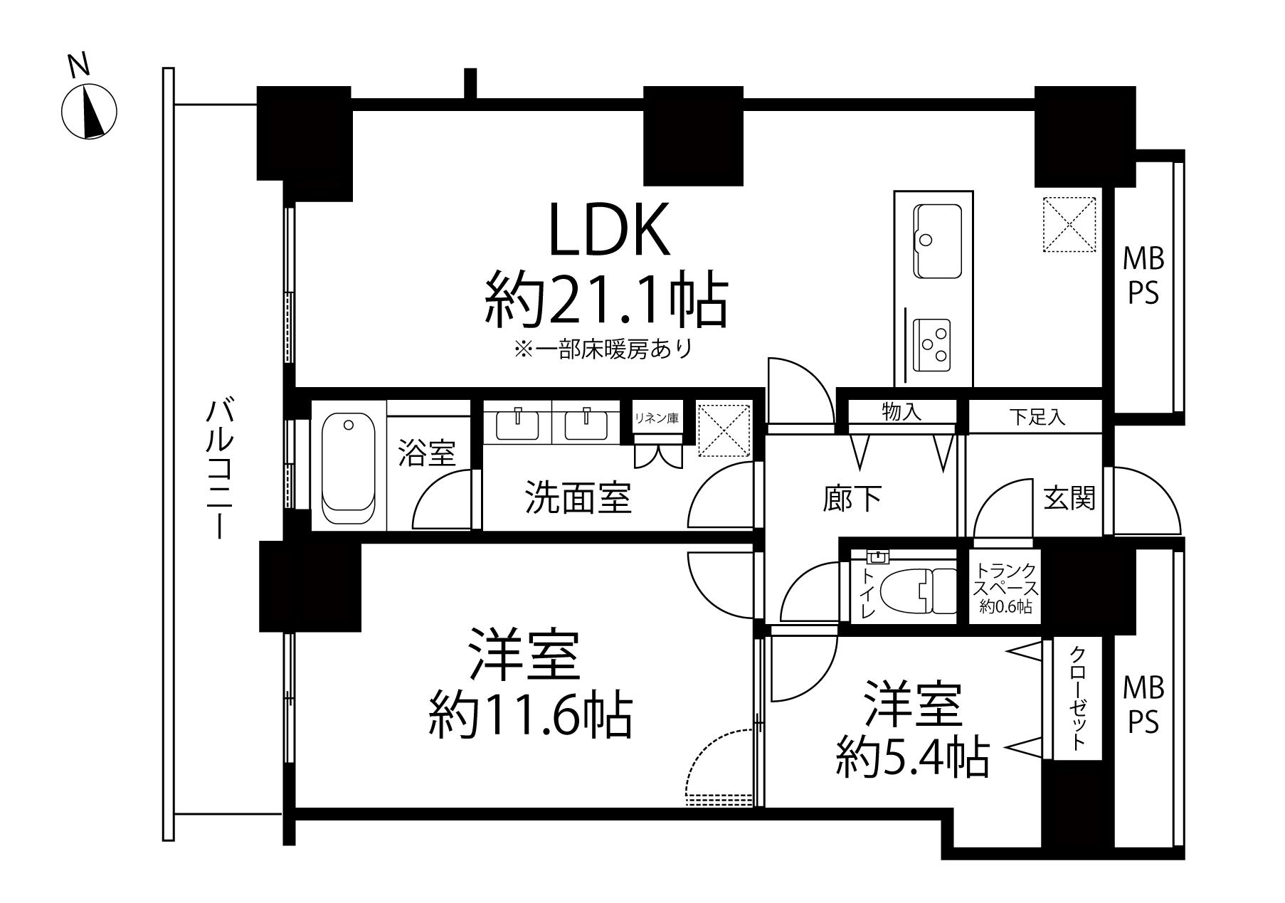 W Comfort Towers WEST(間取り)