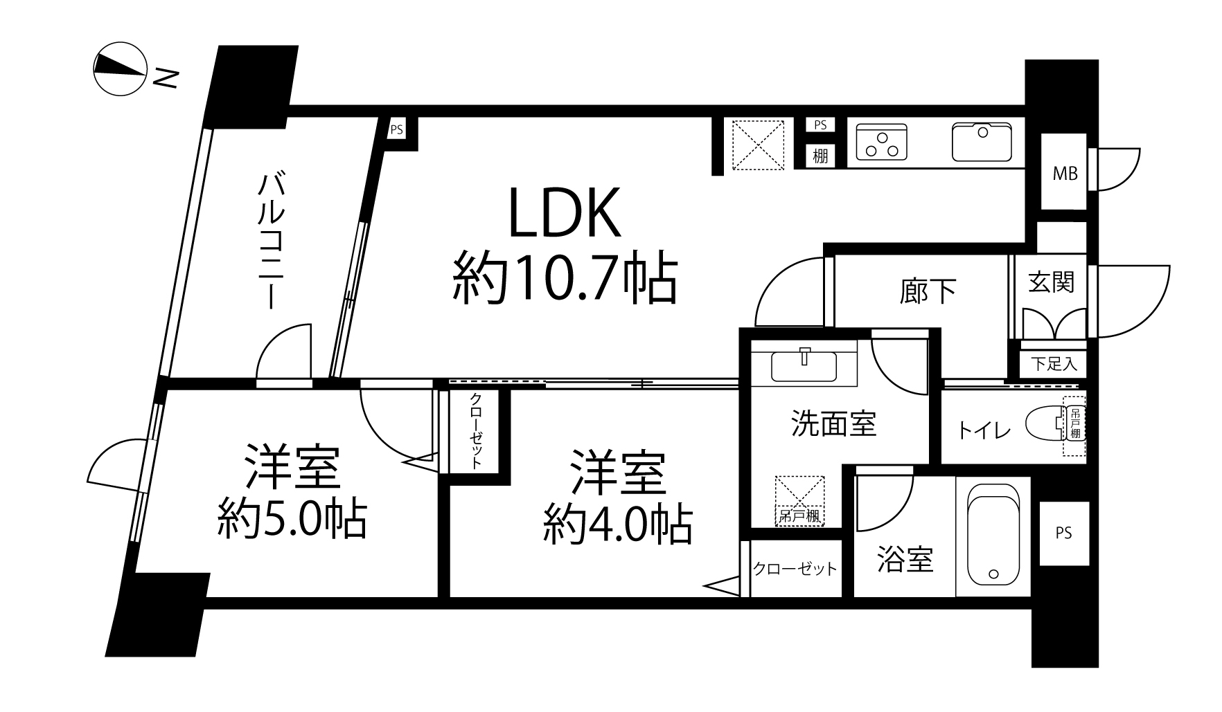 グランベルミューネス多摩川(間取り)