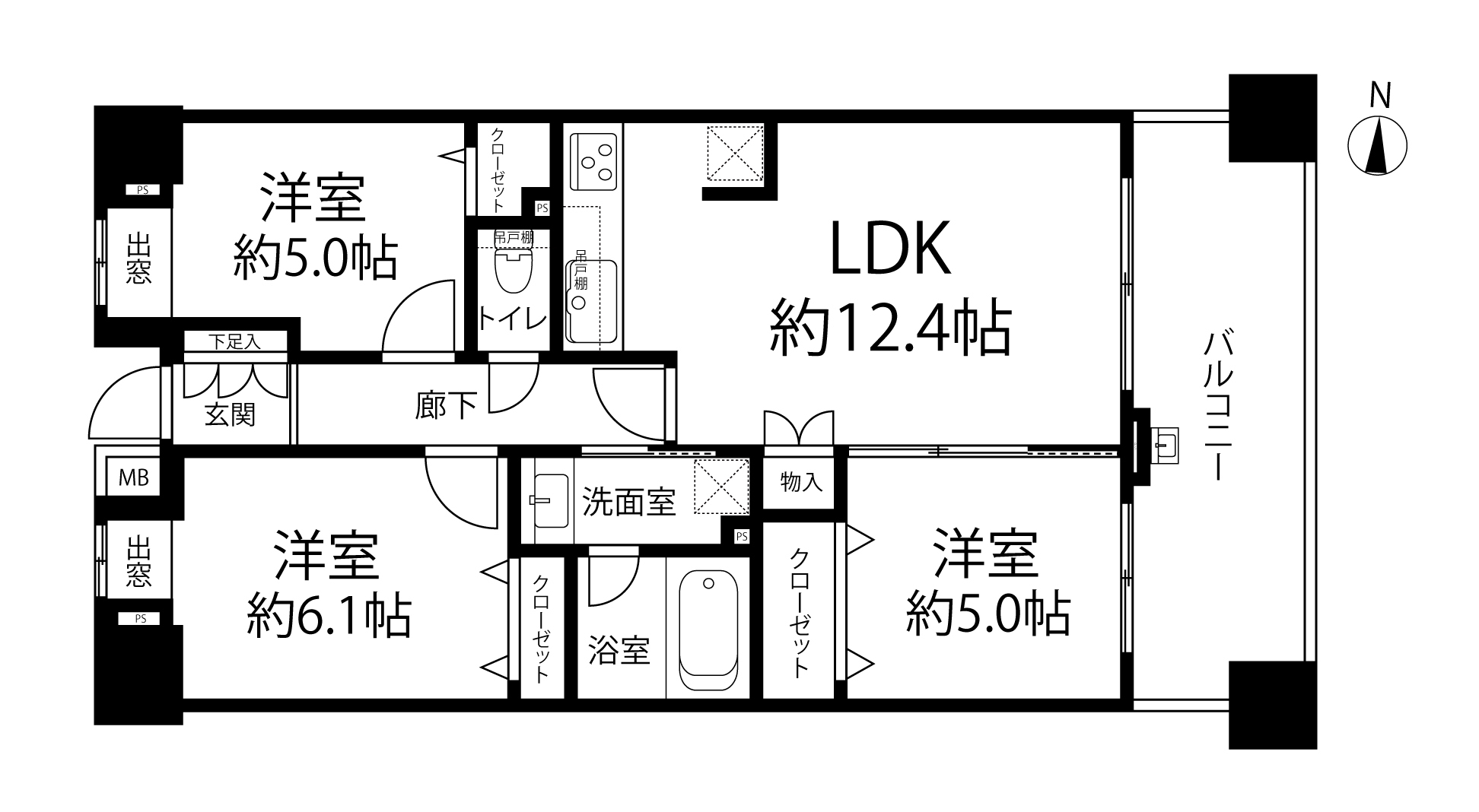 ライオンズ東京根岸レジデンス(間取り)