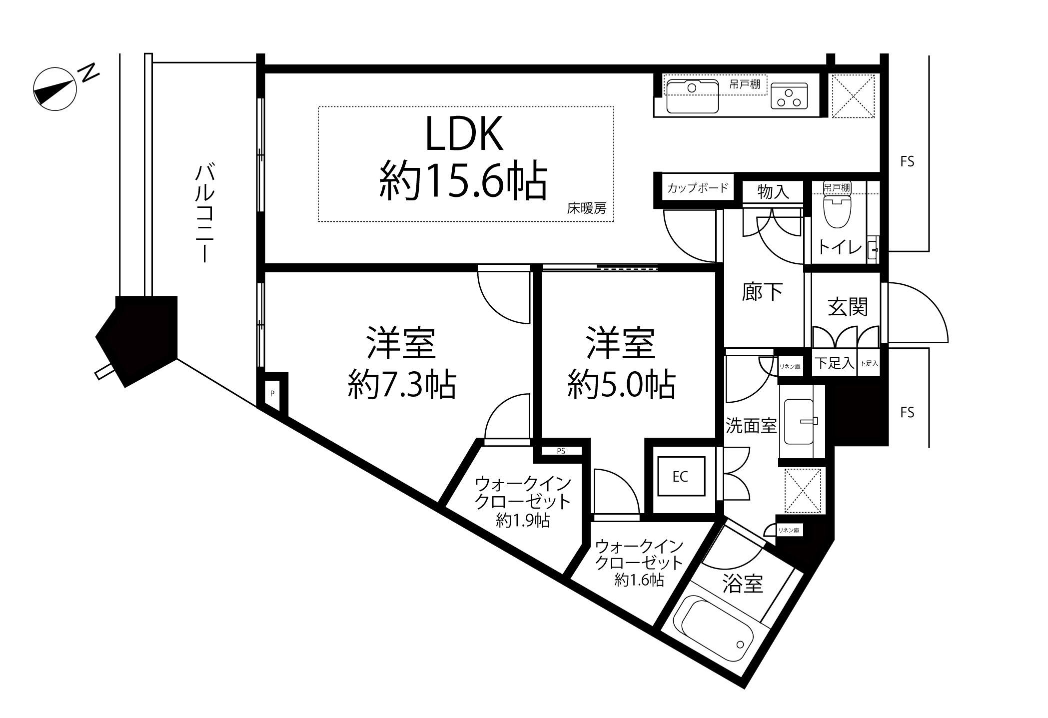 勝どき ザ・タワー(間取り)