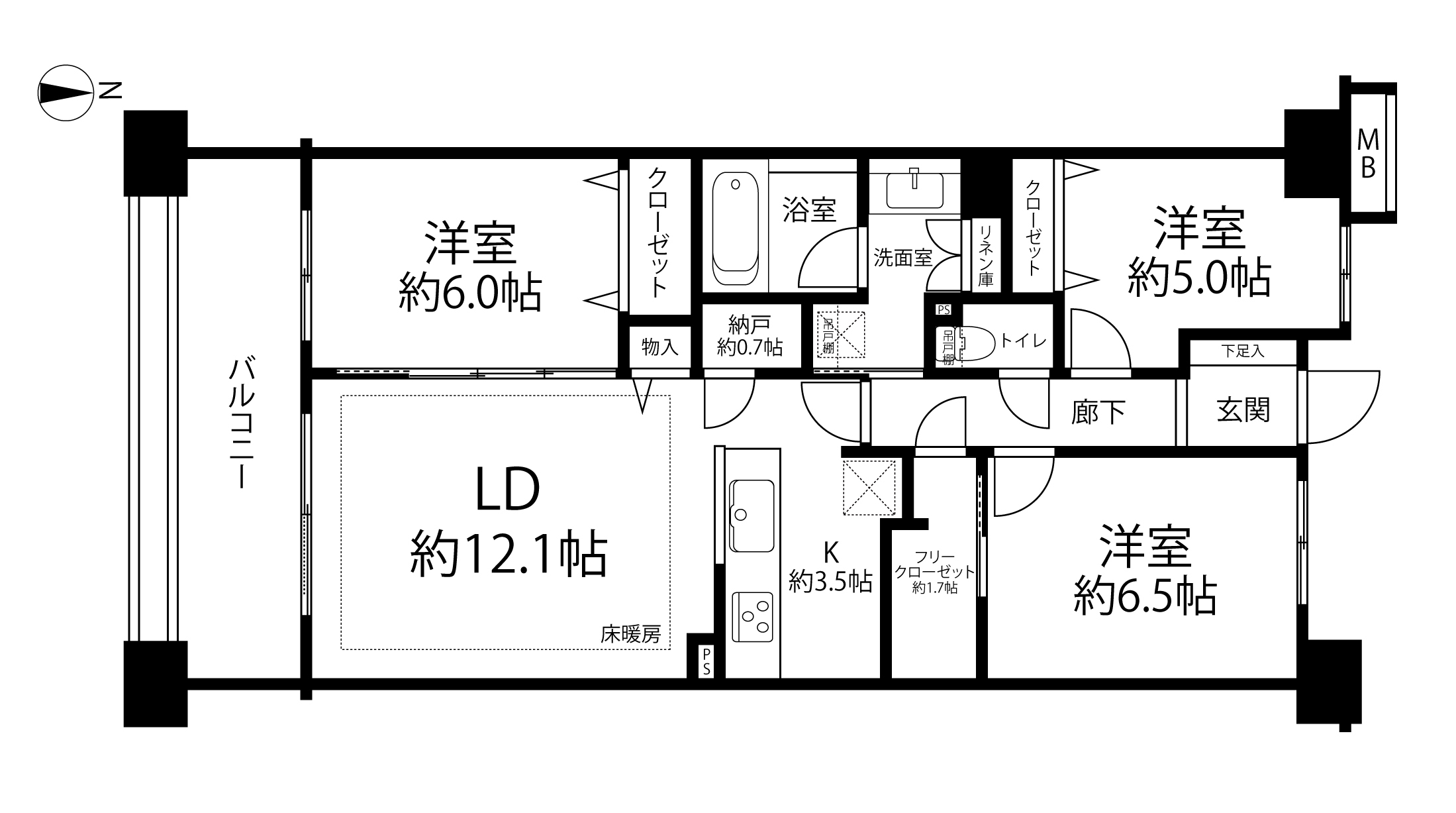 BELISTA溝の口(間取り)
