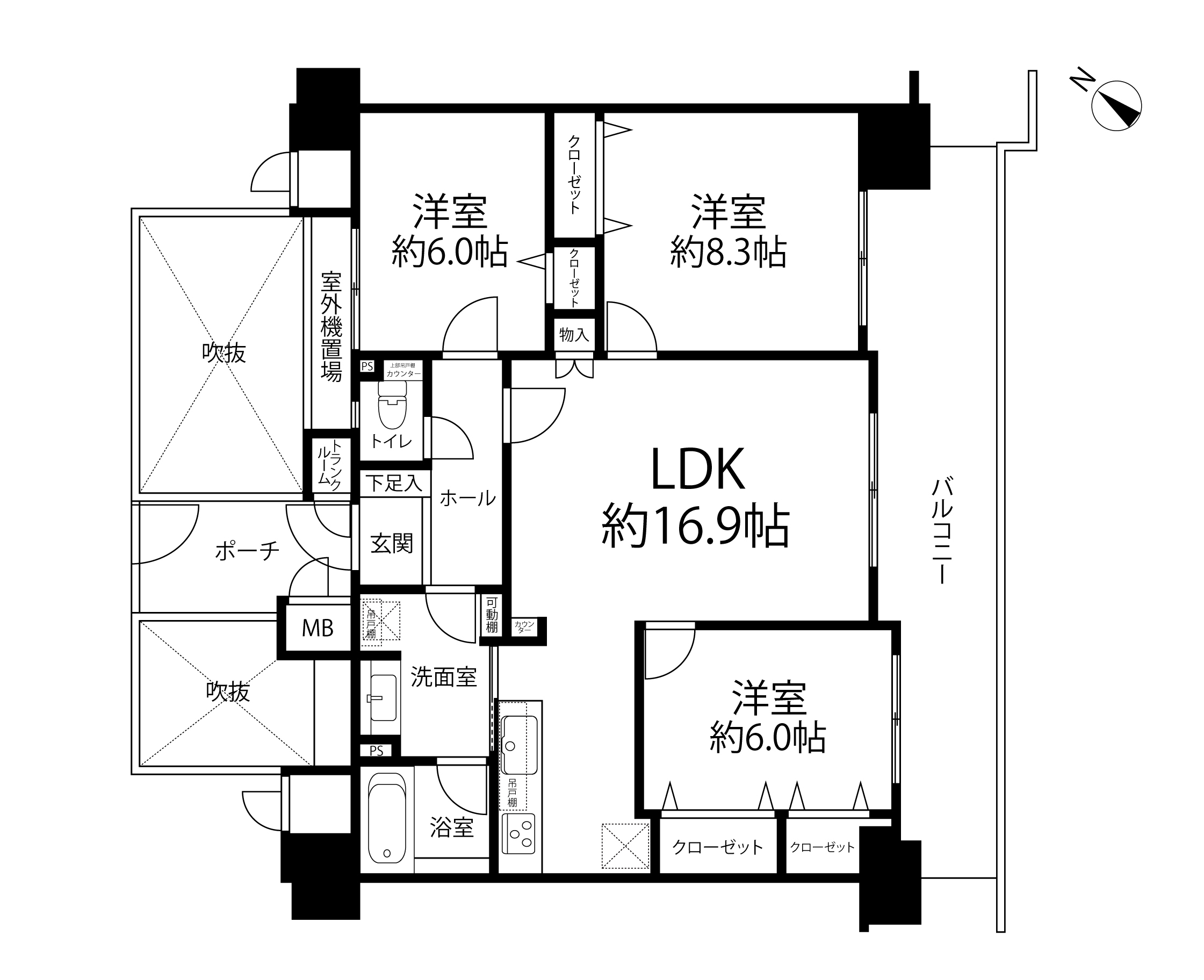 アルファグランデ西八千代(間取り)