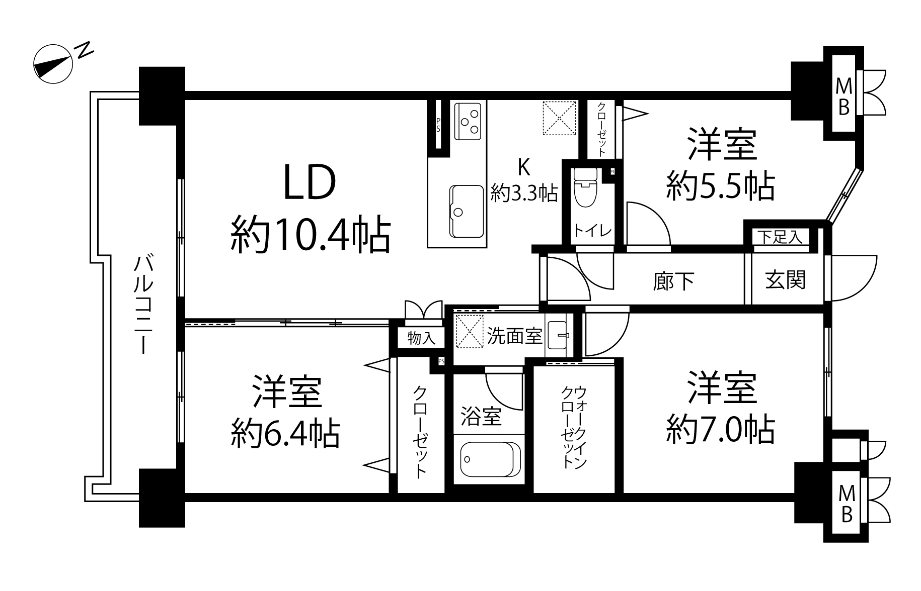 クレストコート杉並宮前(間取り)