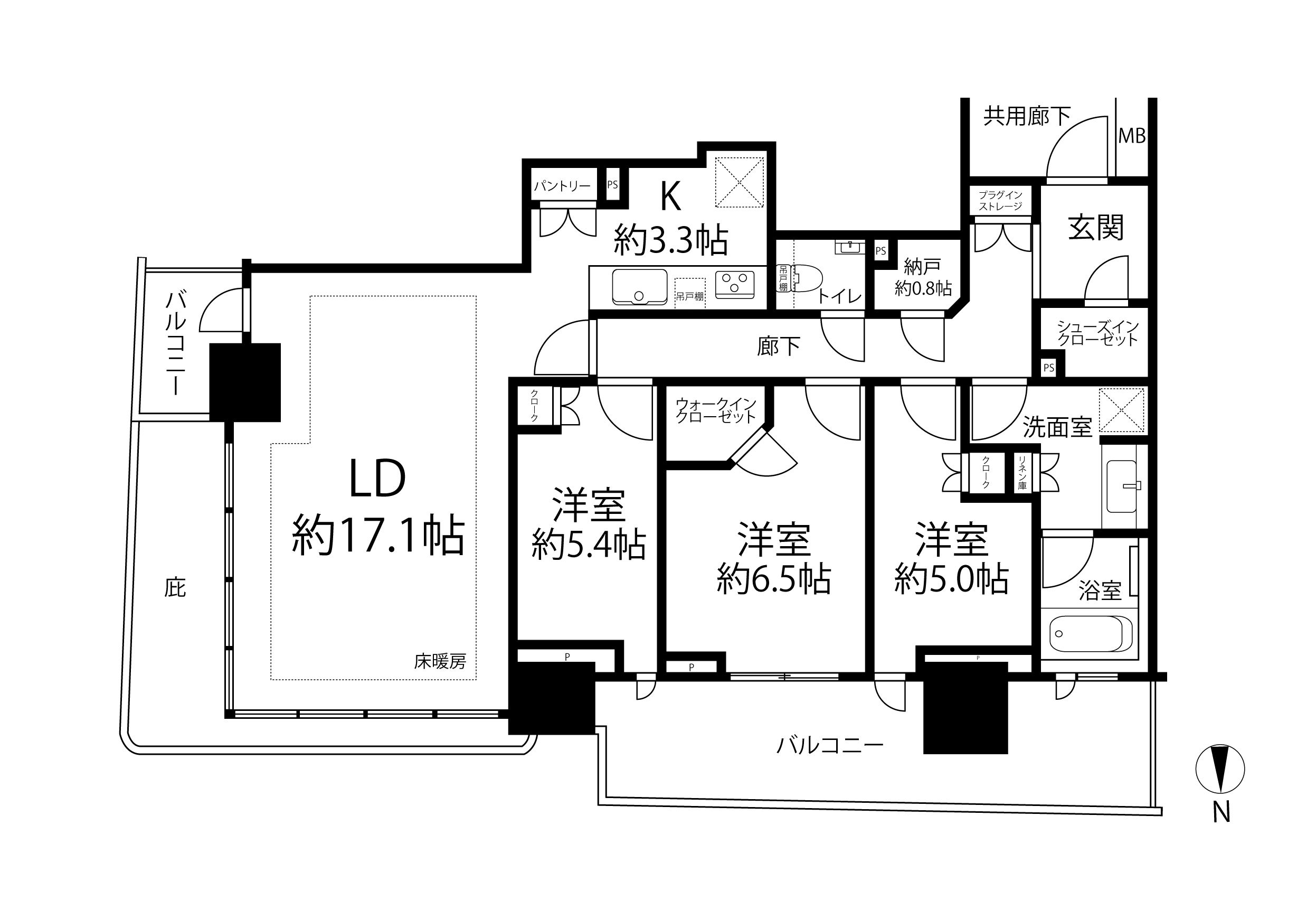 幕張ベイパーク ライズゲートタワー(間取り)