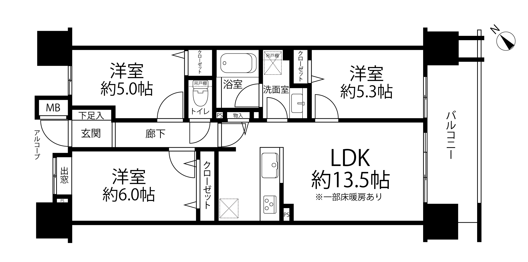 クレストシティレジデンス(間取り)