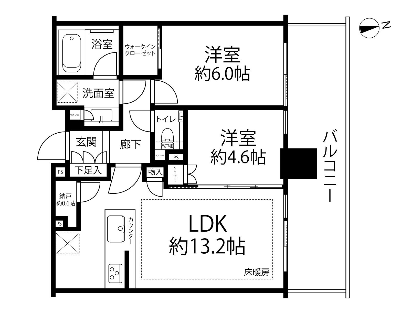 シティタワーズ東京ベイ ウエストタワー(間取り)
