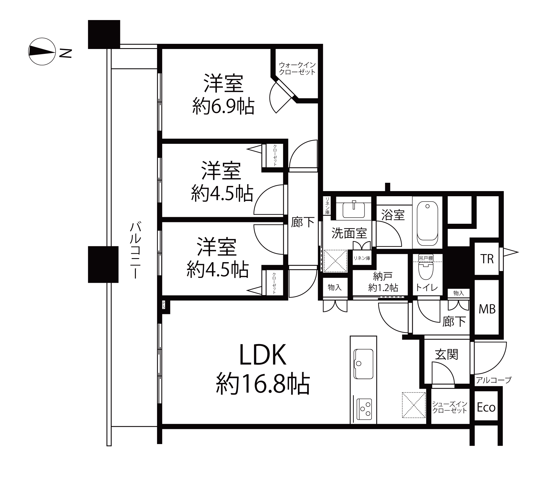 CHIBA CENTRAL TOWER(間取り)